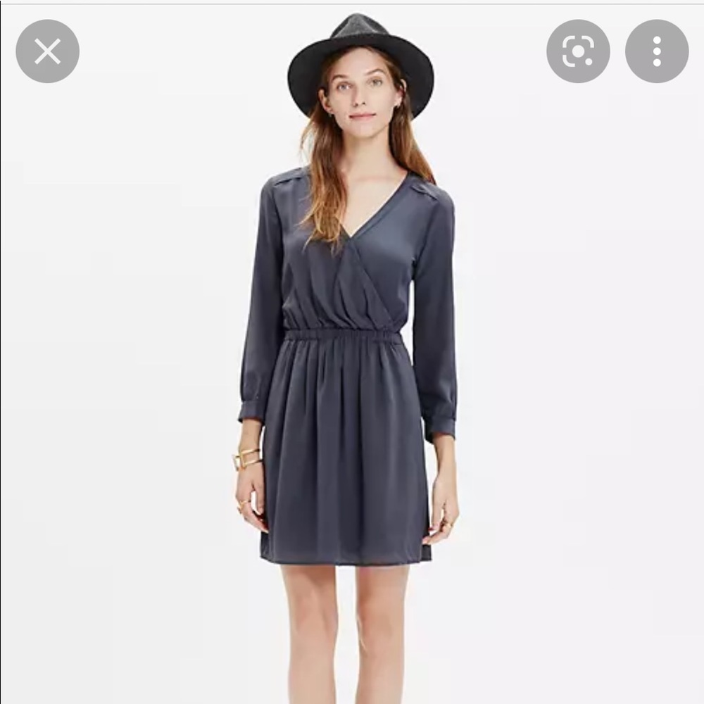 Madewell- Silk wrap dress